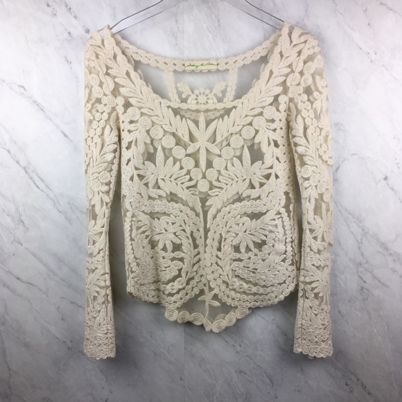Anthropologie Tops - Anthropologie Staring at Stars Lace Top, Size S